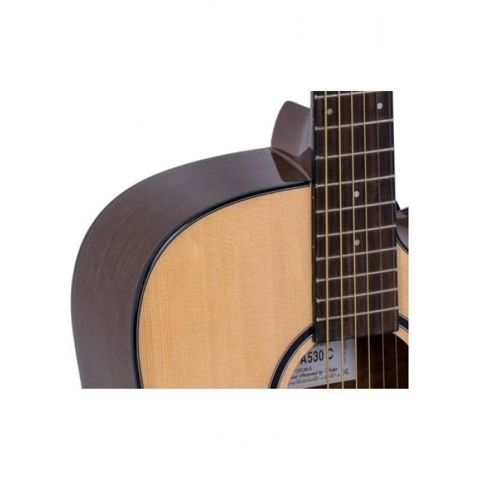 Valler VA530C Cutaway Akustik Gitar Parlak Cilalı - N (Naturel)
