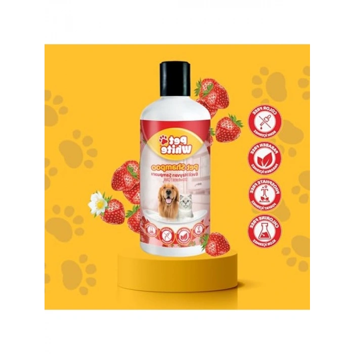 Vanilya Kokulu Kedi ve Köpek Şampuanı 500 ml Derin Temizlik