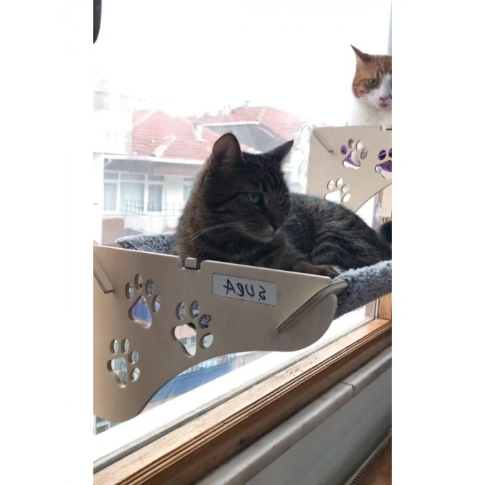 Vantuzlu Cama Asılan Kedi Yatağı