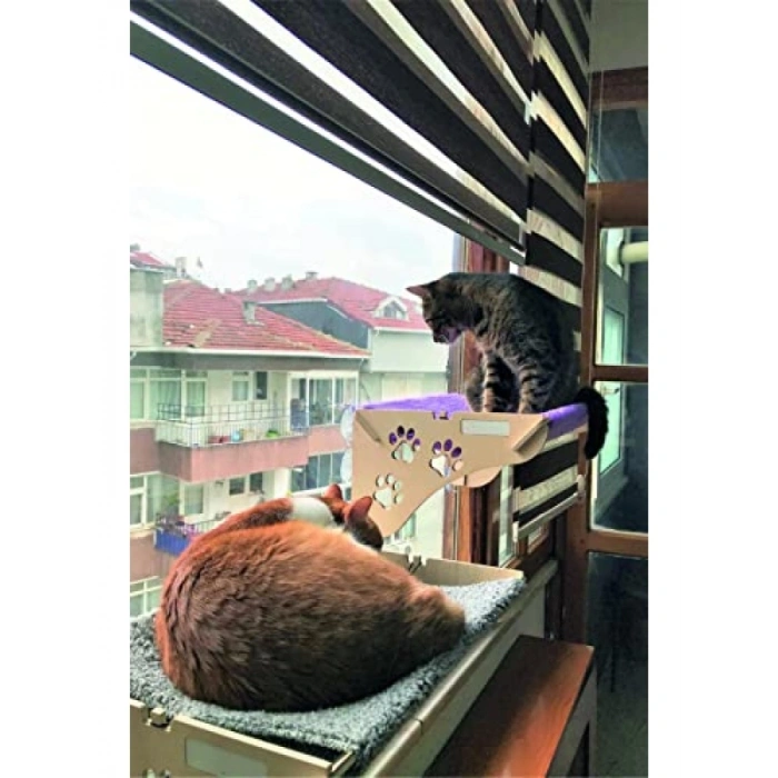 Vantuzlu Cama Asılan Kedi Yatağı