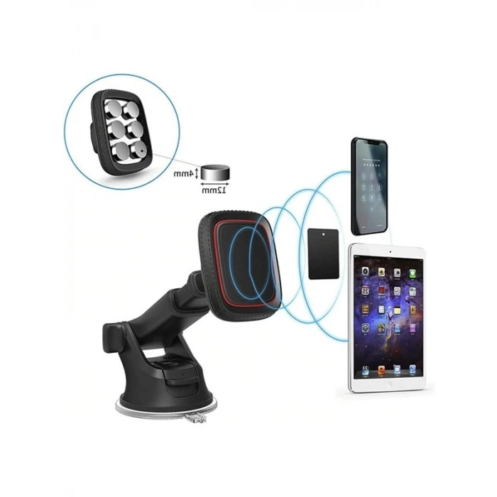 Vantuzlu Cep Telefon Tutucu, 360 Derece Dönme Özelliği