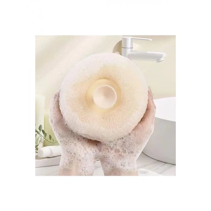 Vantuzlu doğal lif banyo lifi, kişisel bakım için ideal