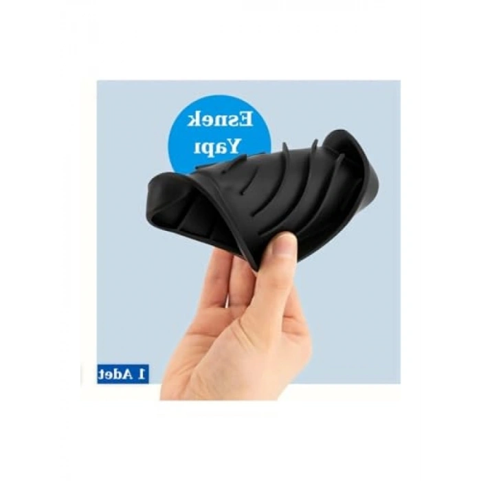 Vantuzlu Esnek Sabunluk - Bordo Renk