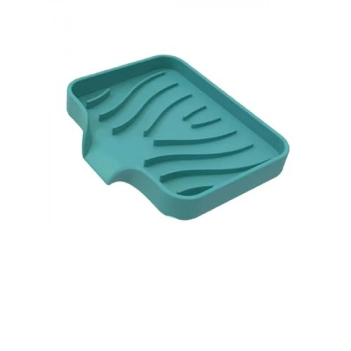 Vantuzlu Esnek Sabunluk - Turkuaz Renk