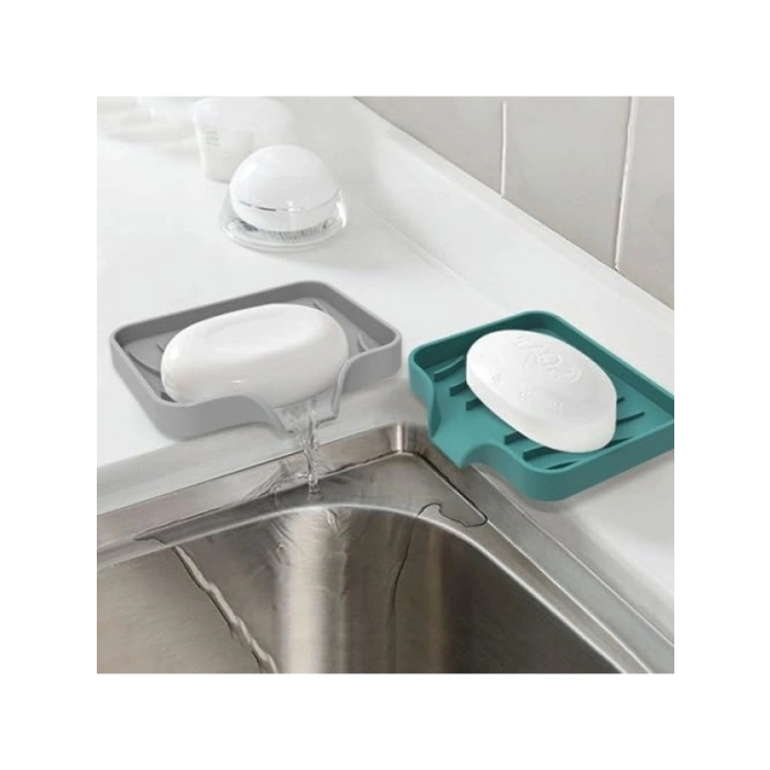 Vantuzlu Esnek Silikon Mutfak ve Banyo Sabunluğu, Su Giderli