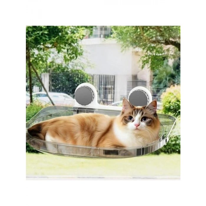 Vantuzlu Kedi Pencere Hamağı, Konforlu ve Pratik Kullanım