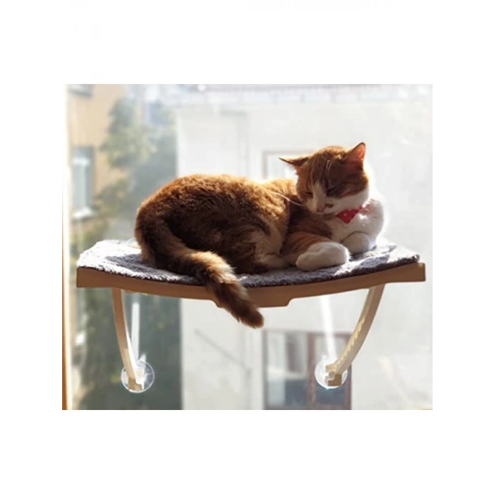 Vantuzlu Kedi Yatağı - Cam ve Duvar İçin Yeni Model