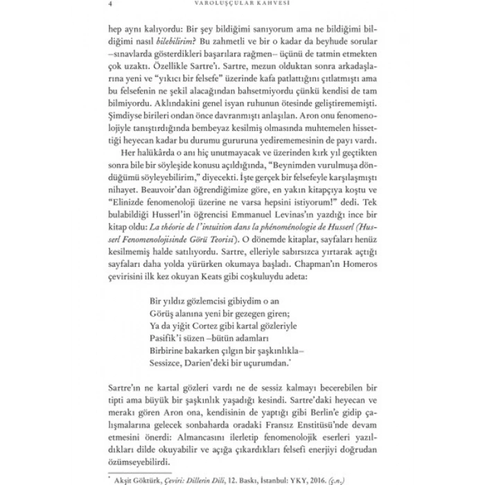 Varoluşçular Kahvesi - Sarah Bakewell