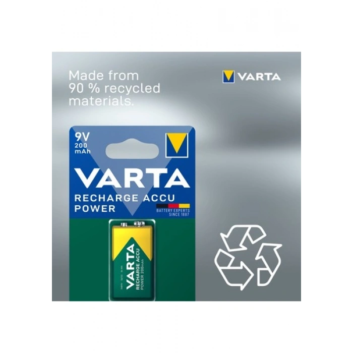 VARTA 200mAh 9V Şarj Edilebilir Pil