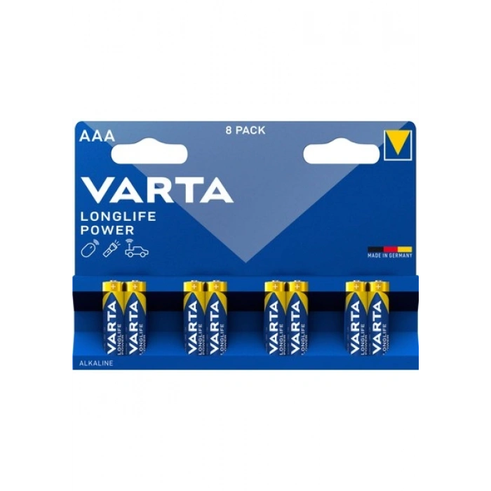 VARTA Longlife Power AAA Alkalin kalem pil 8li paket