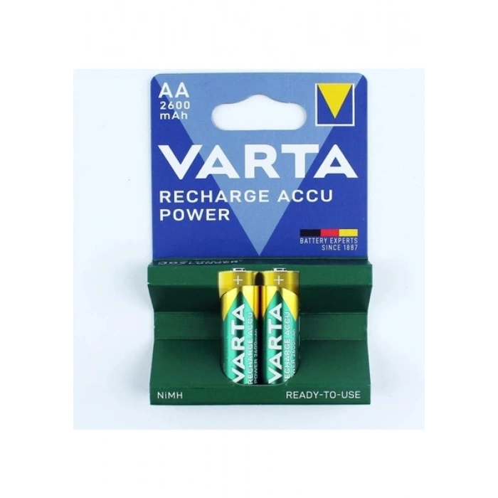 Varta Rechargeable Accu Ready 2 Use AA 2600mAh Kalem Pil Şarj Edilmiş Kullanıma Hazır 2li