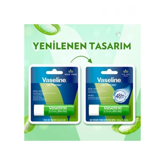 Vaseline Lip Therapy Dudak Bakım Kremi Aloe Vera 4.8 gr