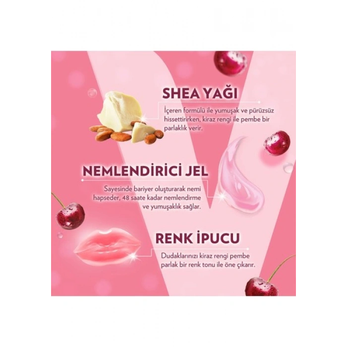 Vaseline Lip Therapy Dudak Bakım Kremi Cherry Blush 4.8 gr