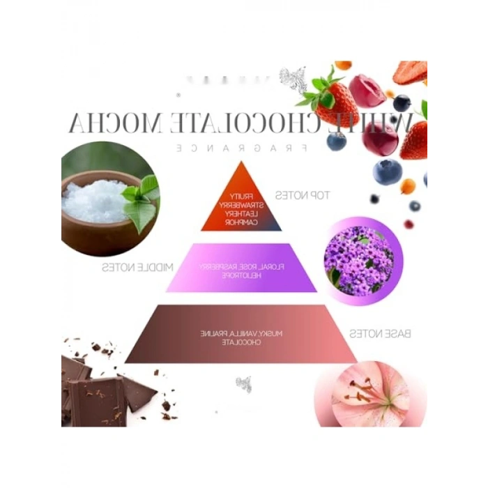 Vegan Mocha Aromalı Ahşap Fitilli Süs Mum - 380 gr