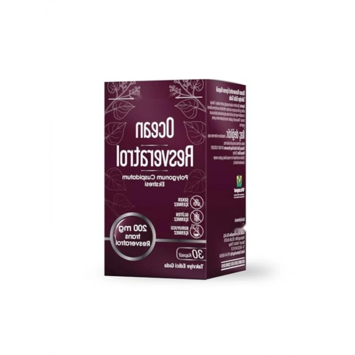Vegan Resveratrol Kapsülleri, 200 mg - 30 Kapsül