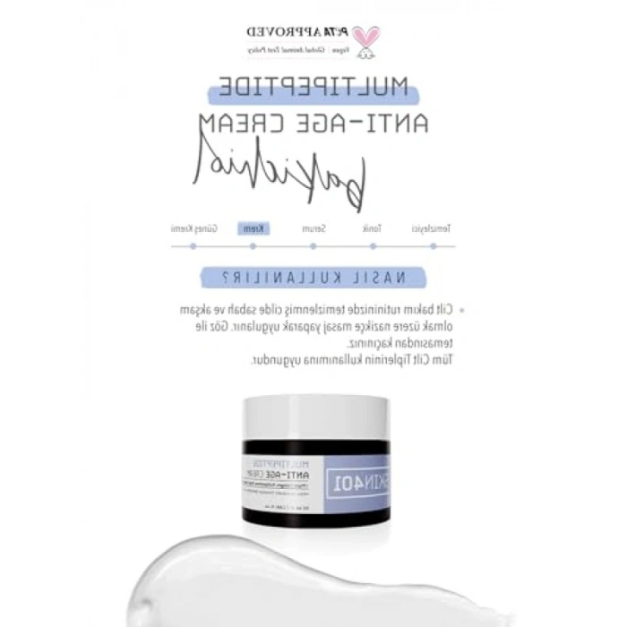 Vegan Retinol Krem - Multipeptit Formül, 50ml