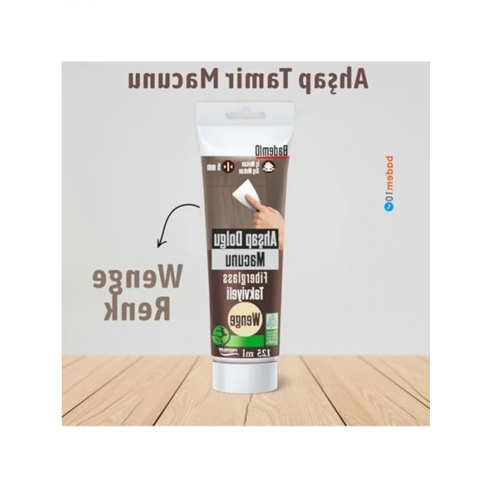 Venge Renk Ahşap Parke Tamir Macunu, 125 ML Kullanıma Hazır Dolgu Ürünü