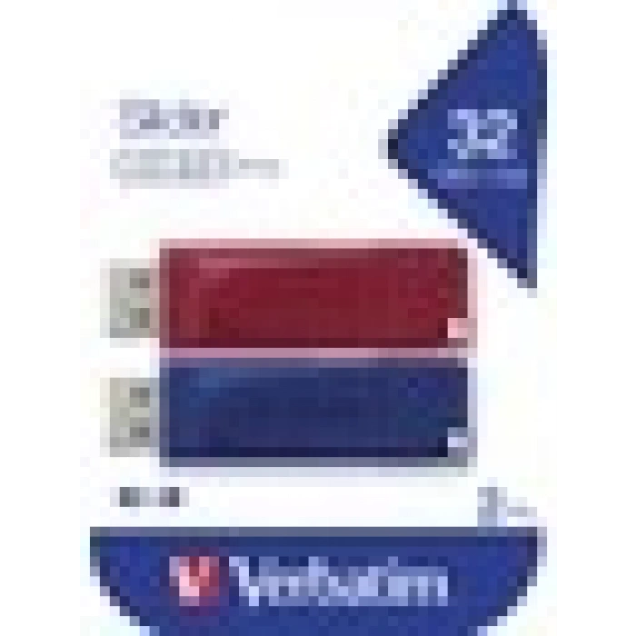 Verbatim Slider 2 li USB Paketi (32GBX2) Flash Bellek - 49327