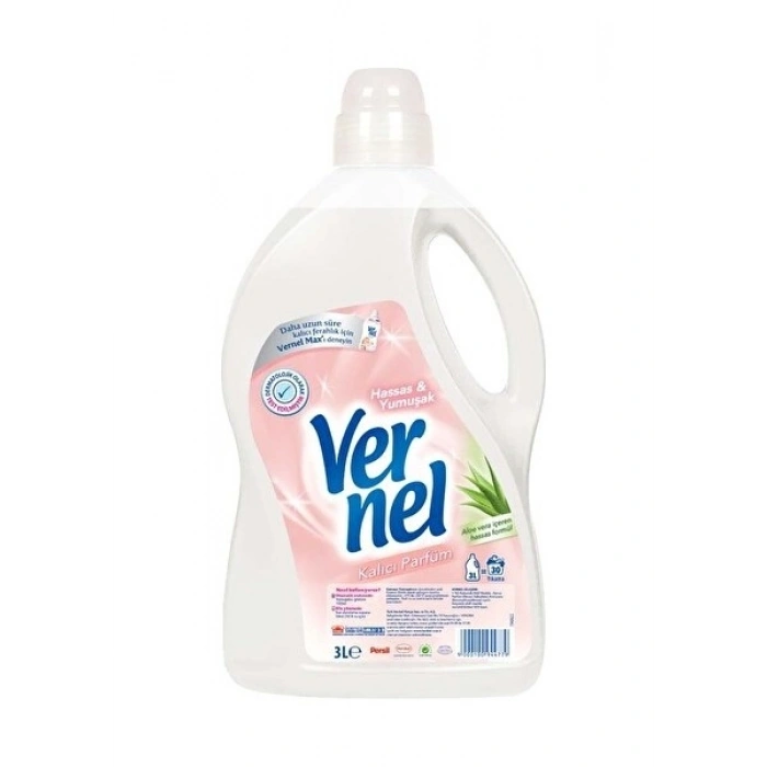 Vernel Çamaşır Yumuşatıcısı 3L (30 Yıkama) Hassas & Yumuşak