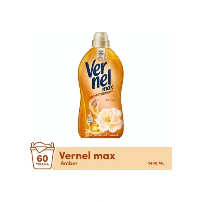 Vernel Max Konsantre Çamaşır Yumuşatıcısı 1440ML (60 Yıkama) Amber
