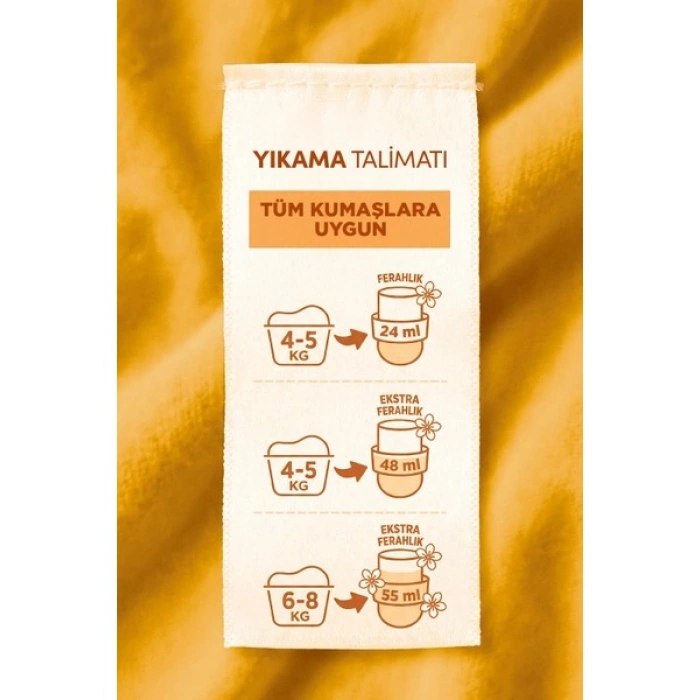 Vernel Max Konsantre Çamaşır Yumuşatıcısı 1440ML (60 Yıkama) Amber