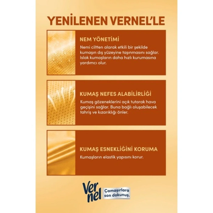 Vernel Max Konsantre Çamaşır Yumuşatıcısı 1440ML (60 Yıkama) Amber