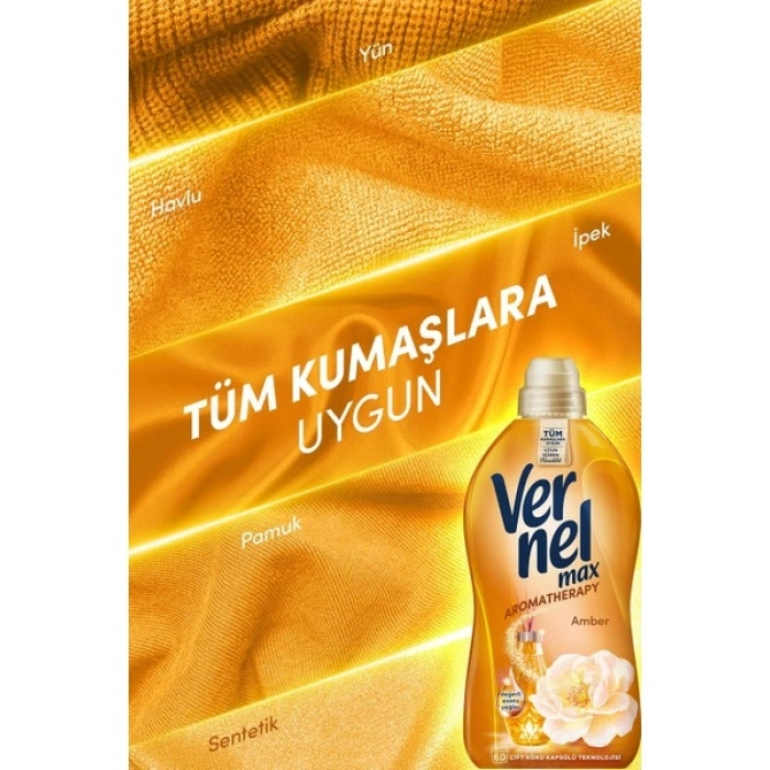 Vernel Max Konsantre Çamaşır Yumuşatıcısı 1440ML (60 Yıkama) Amber