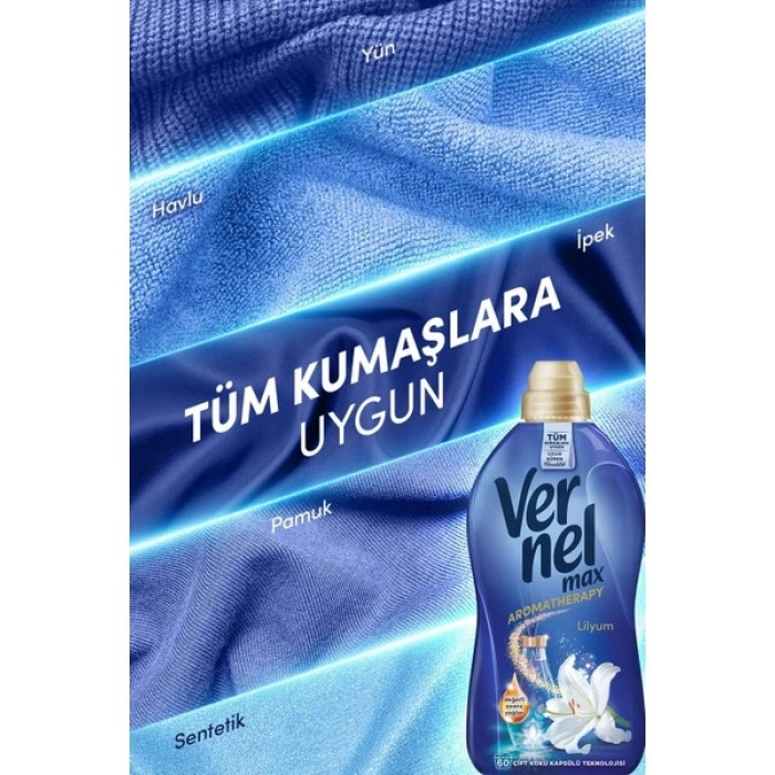 Vernel Max Konsantre Çamaşır Yumuşatıcısı 1440ML (60 Yıkama) Lilyum