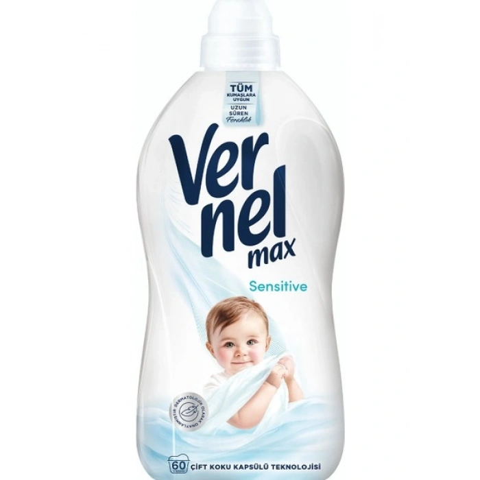 Vernel Max Konsantre Çamaşır Yumuşatıcısı 1440ML (60 Yıkama) Sensitive