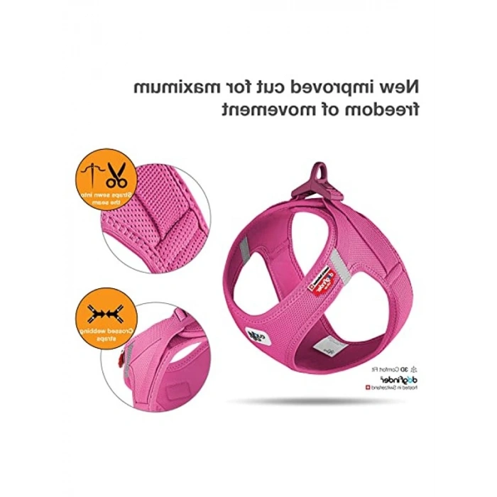 Fuchsia Renkli Air-Mesh Yelek, L Beden Köpekler İçin