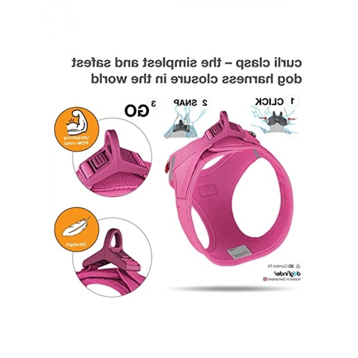 Fuchsia Renkli Air-Mesh Yelek, L Beden Köpekler İçin