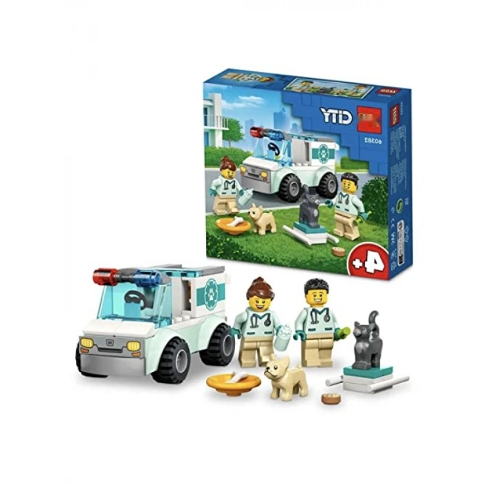 Veteriner Kurtarma Aracı Yapım Seti (58 Parça)