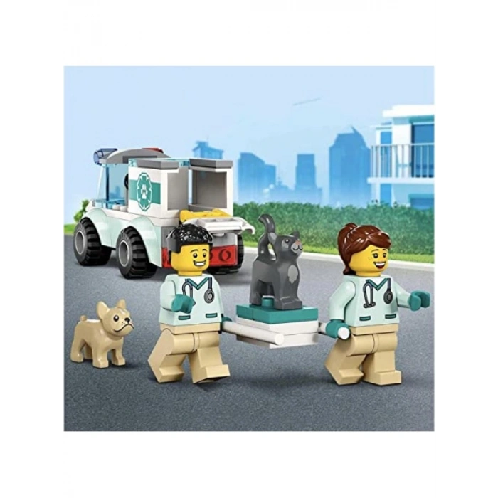 Veteriner Kurtarma Aracı Yapım Seti (58 Parça)