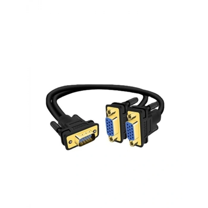 VGA Çoklayıcı Y Kablo, 2 VGA Çıkışı ile