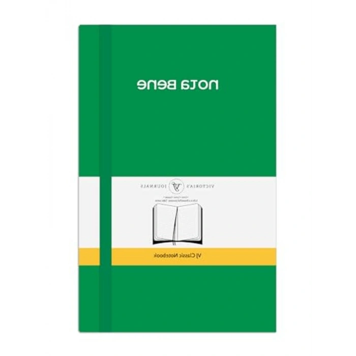 Victorias Journals Nota Bene Classic Esnek Kapak Defter 13x21 cm (Yeşil)
