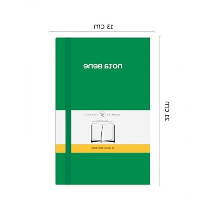 Victorias Journals Nota Bene Classic Esnek Kapak Defter 13x21 cm (Yeşil)