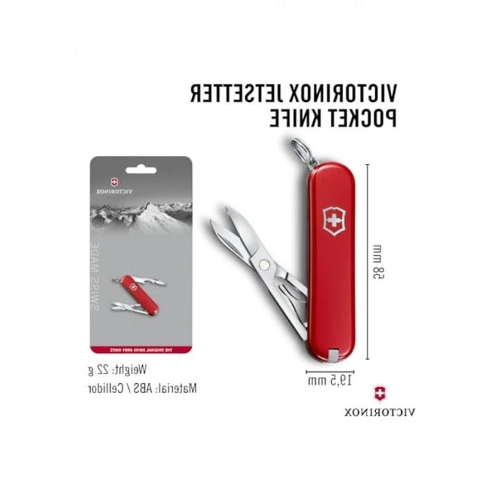 Victorinox 0.6263 Jetsetter Çakı, Kırmızı