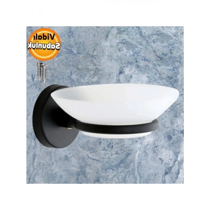 Vidalı Katı Sabunluk, Siyah Metal