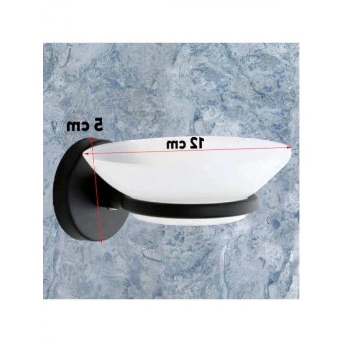 Vidalı Katı Sabunluk, Siyah Metal