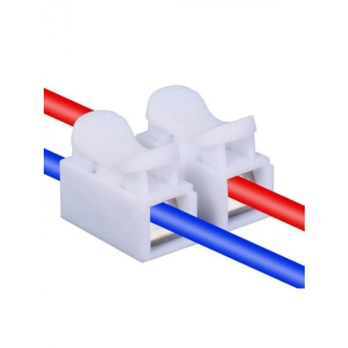 Vidasız Mandallı Klemens Seti, 2 Pinli, 100 Adet