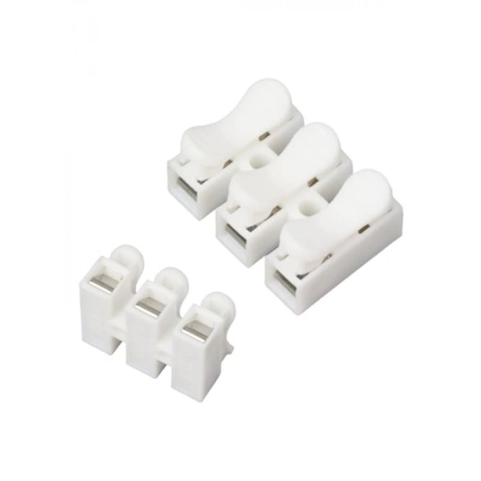 Vidasız Yaylı 3lü Kablo Klemens Seti, 10 Adet