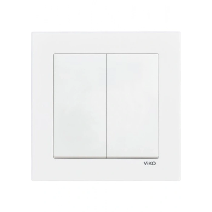 Viko Karre 55 Beyaz Dual Anahtar Komple C1 - 90940044