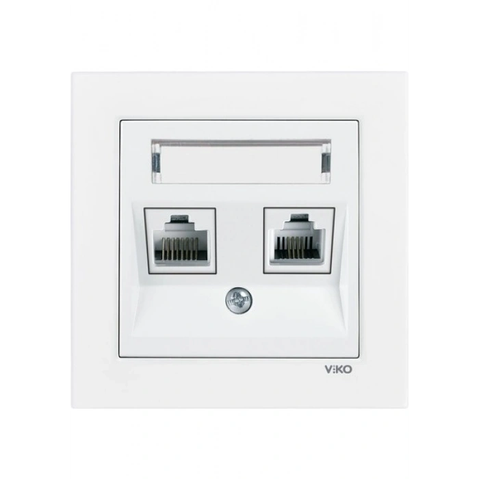 Viko Karre 55 Serisi Data Nümeris CAT5E + Cat3 Beyaz - 90940035