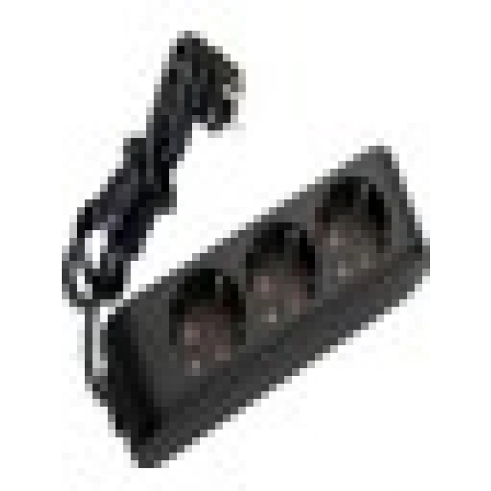 Viko Multi-Led Siyah 3lü Priz Kablolu 2 m 90133302