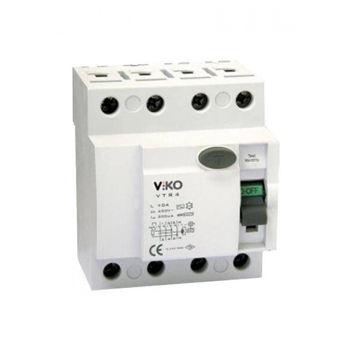 Viko Yangın Koruma Rölesi 3X40A 300 Ma VİKO-VTR4-40300