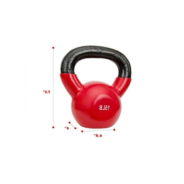 Vinil Kaplı Kettlebell Ağırlık Seti, 5-25 LB Seçenekleri