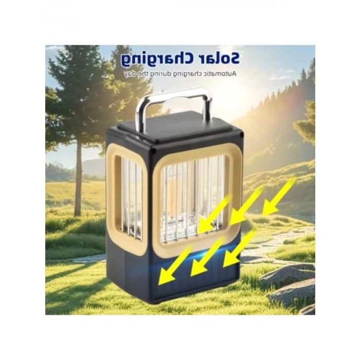 Vintage Dimmer LED Kamp Lambası - Suya Dayanıklı, USB Şarjlı