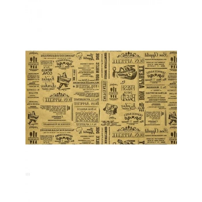 Vintage Gazete Stili Sunum Kağıdı 50 Adet 25x35 cm