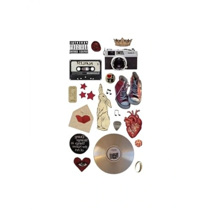 Vintage Playlist Sticker Seti, Bullet Journal İçin