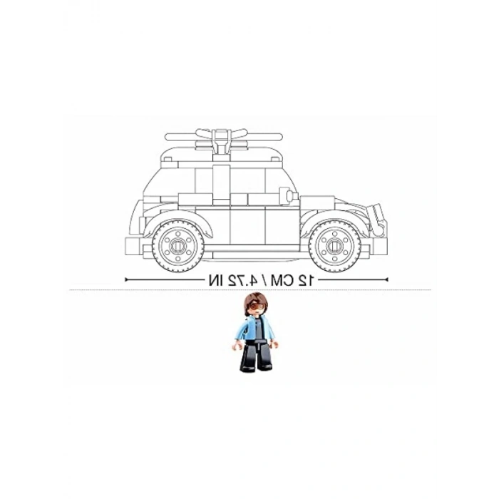 Vintage Temalı Model Bricks Yapım Seti (176 Parça)